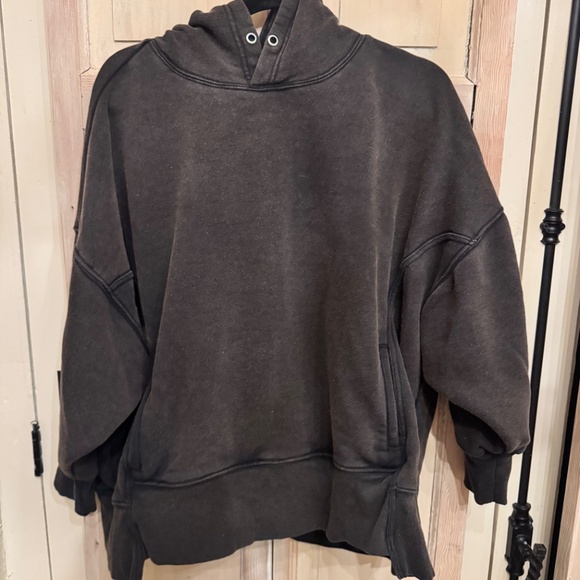 NWT FP Movement Women's Sprint To The Finish Logo Hoodie - Black Combo - Picture 2 of 3